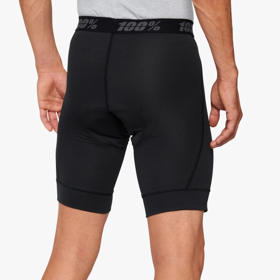 100% Ridcmp Black Shorts with Liner, Size 32 - Image 5
