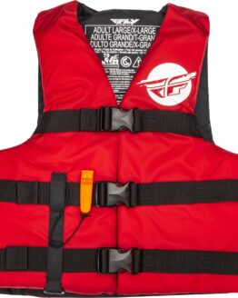Fly Racing Nylon Flotation Vest Red/White XS