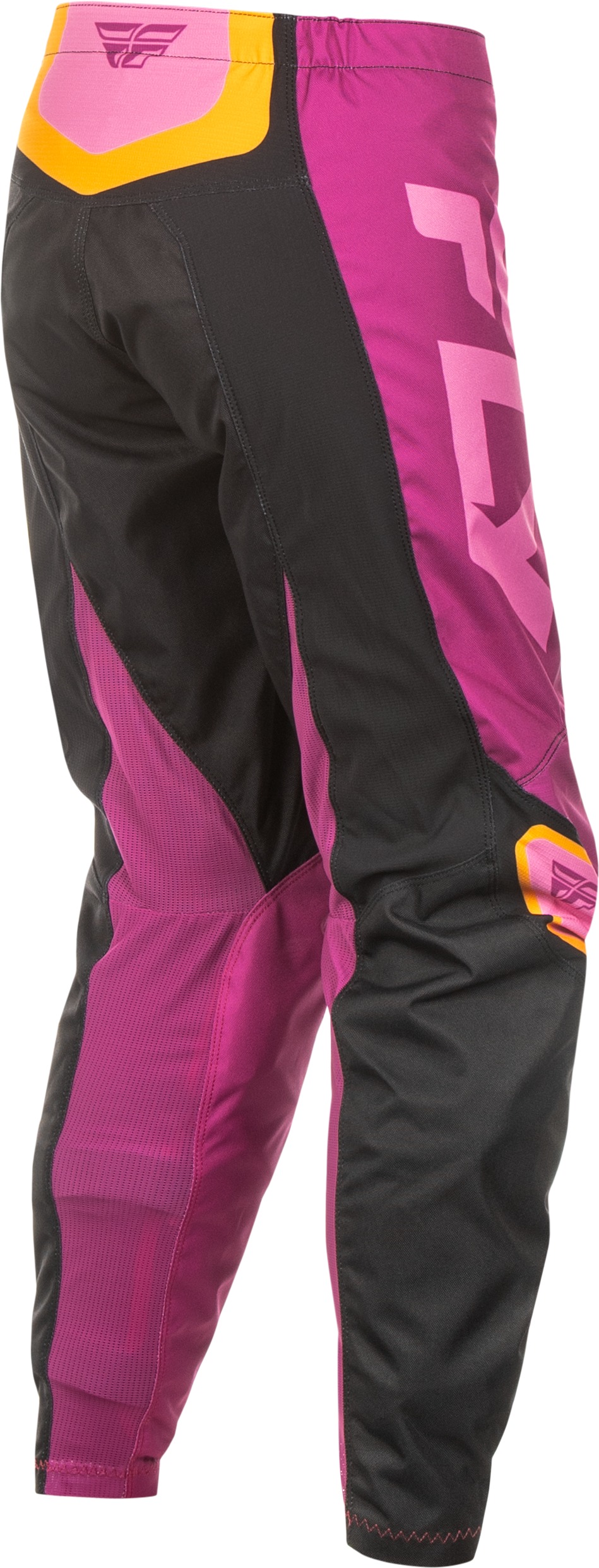 Fly Racing Women's F-16 Pants Black/Mauve/Yellow Sz 0/02 - Image 4