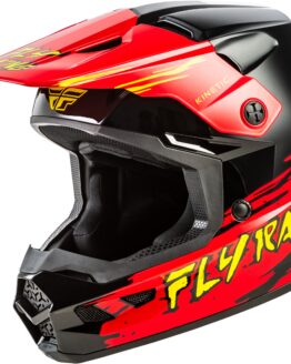 Fly Racing Youth Kinetic Surge Helmet Black/Red/Yellow YS