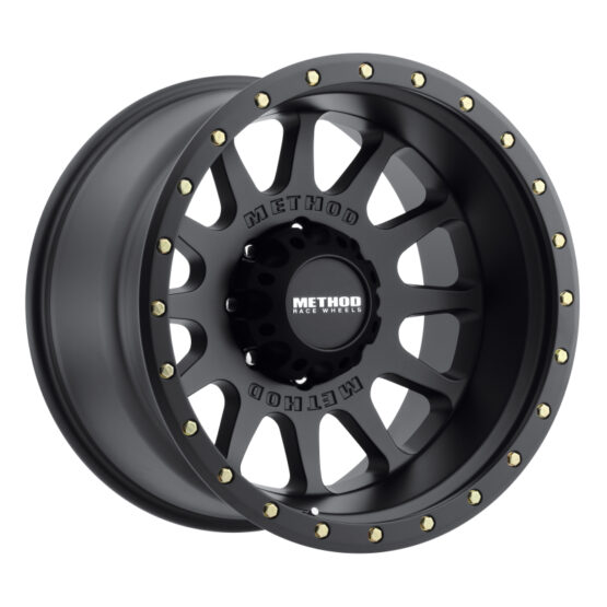 MR605 NV 20x12 -52mm Offset 8x6.5 121.3mm CB Matte Black Wheel - Image 2