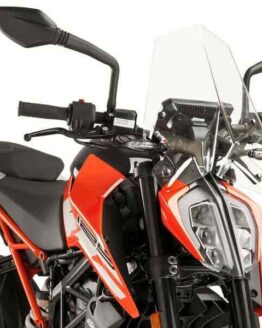 Puig Naked New Gen Clear Racing Windscreen For 17-23 KTM 390 Duke