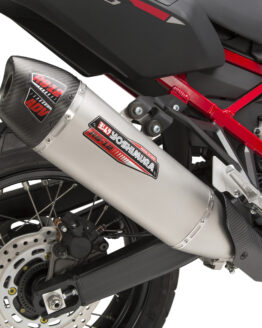 Yoshimura RS-12ADV Slip-On Exhaust SS/CF Silver Fits 20-22 Honda CRF1100L