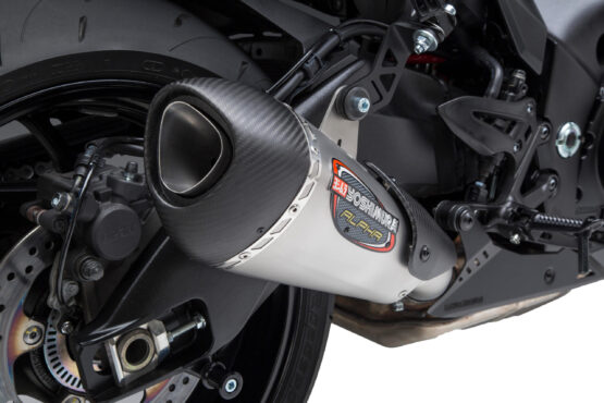 Alpha T Slip-On Exhaust SS/Carbon Cap Works Finish Fits GS1000S Katana