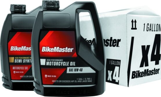 BikeMaster 10W40 Performance Oil - Case of 4 Gallons
