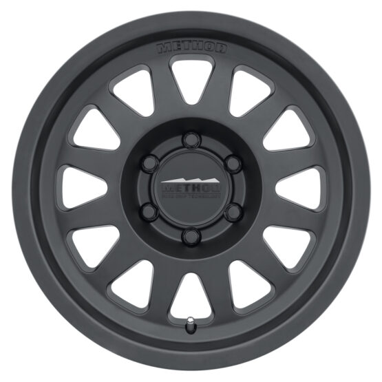 MR704 17x8.5 0mm Offset 8x170 130.81mm CB Matte Black Wheel - Image 2