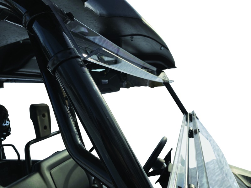 QuadBoss Windbreak Folding Windshield Clear Fits 14-22 Honda Pioneer 700 - Image 5