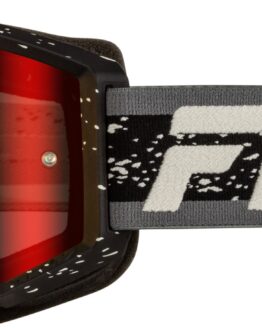 Fly Racing Youth Zone Goggle Black/Grey Red Mirror Lens