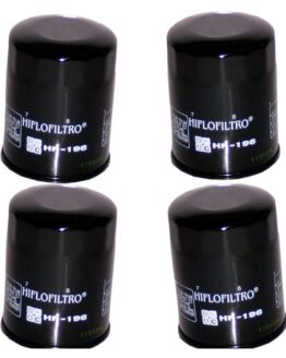 HF196 Oil Filter - Black - 4 Pack