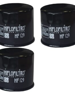 HF129 Oil Filter - Black - 3 Pack