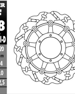 Superbike Wave Brake Rotor - Front Right Directional
