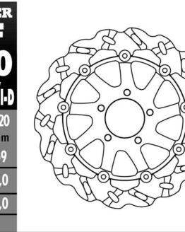 Superbike Wave Brake Rotor - Left Directional
