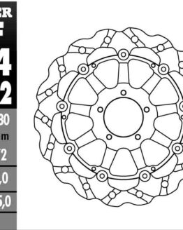 Superbike Wave Brake Rotor w/ TC - Right Directional