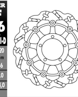 Superbike Wave Brake Rotor - Right Directional