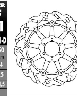Superbike Wave Brake Rotor - Right Directional