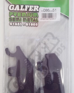 Aramid Semi Metallic Compound 1651 Brake Pads