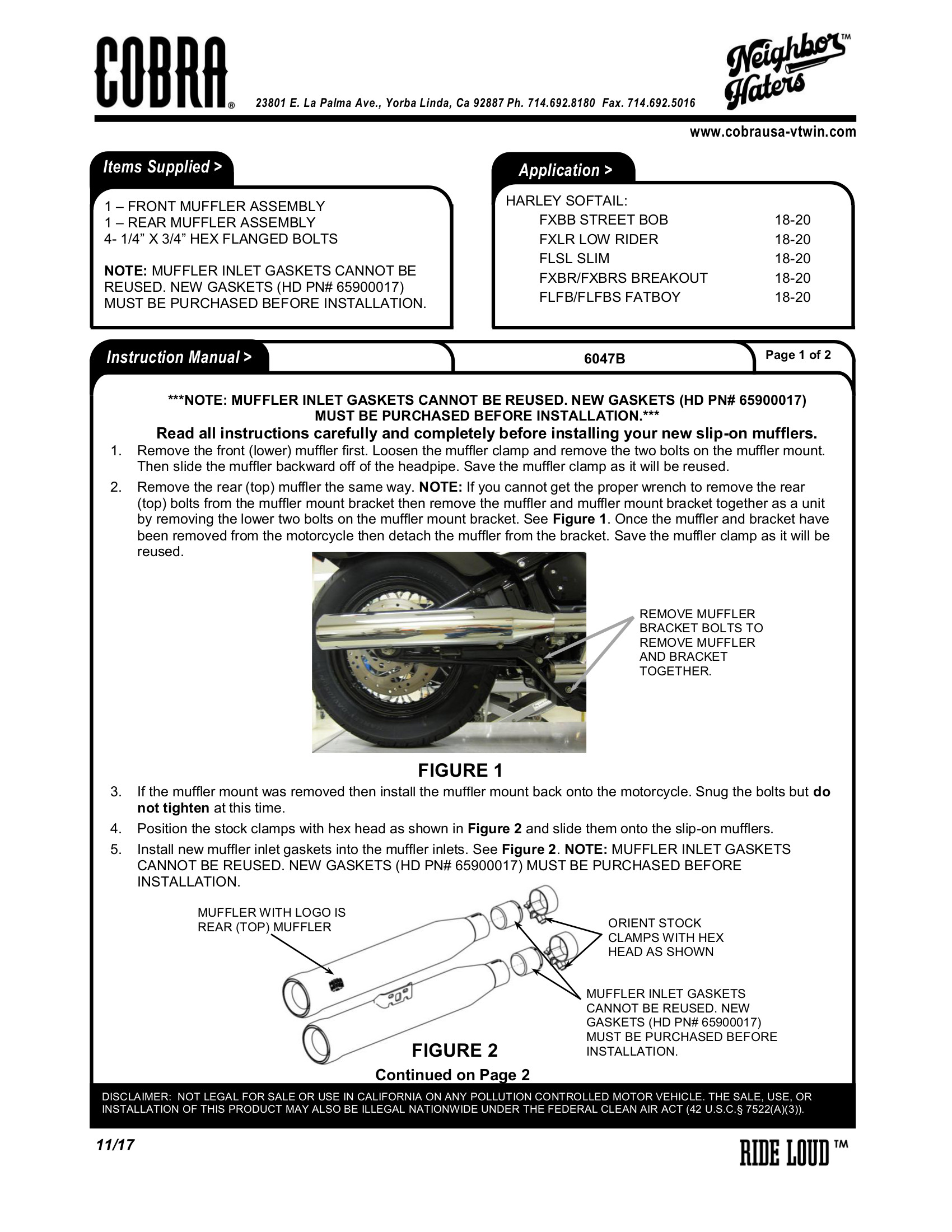 Neighbor Haters Slip On Exhaust - Black - Image 4