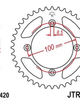Steel Rear Sprocket - 45 Tooth 420