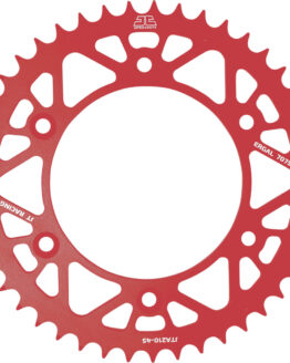 Red Aluminum Rear Sprocket - 45 Tooth 520