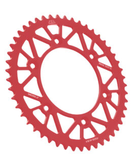 Red Aluminum Rear Sprocket - 49 Tooth 520