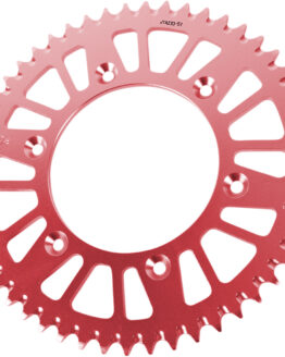 Red Aluminum Rear Sprocket - 51 Tooth 520