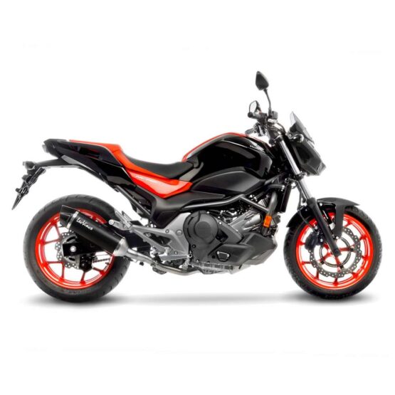 Leo Vince Nero Slip-On Exhaust Black Fits 16-20 Honda NC750 - Image 3