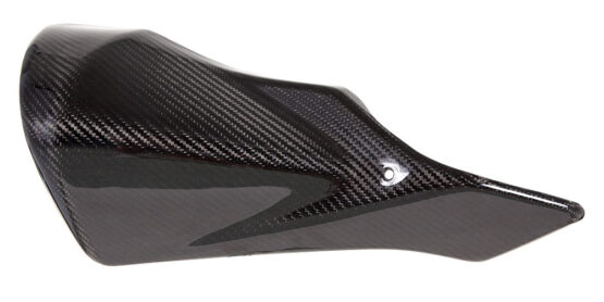 Black GP Slip On Exhaust w/ Carbon Fiber Heatshield - Image 2