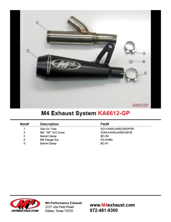 Black GP Slip On Exhaust - Image 4