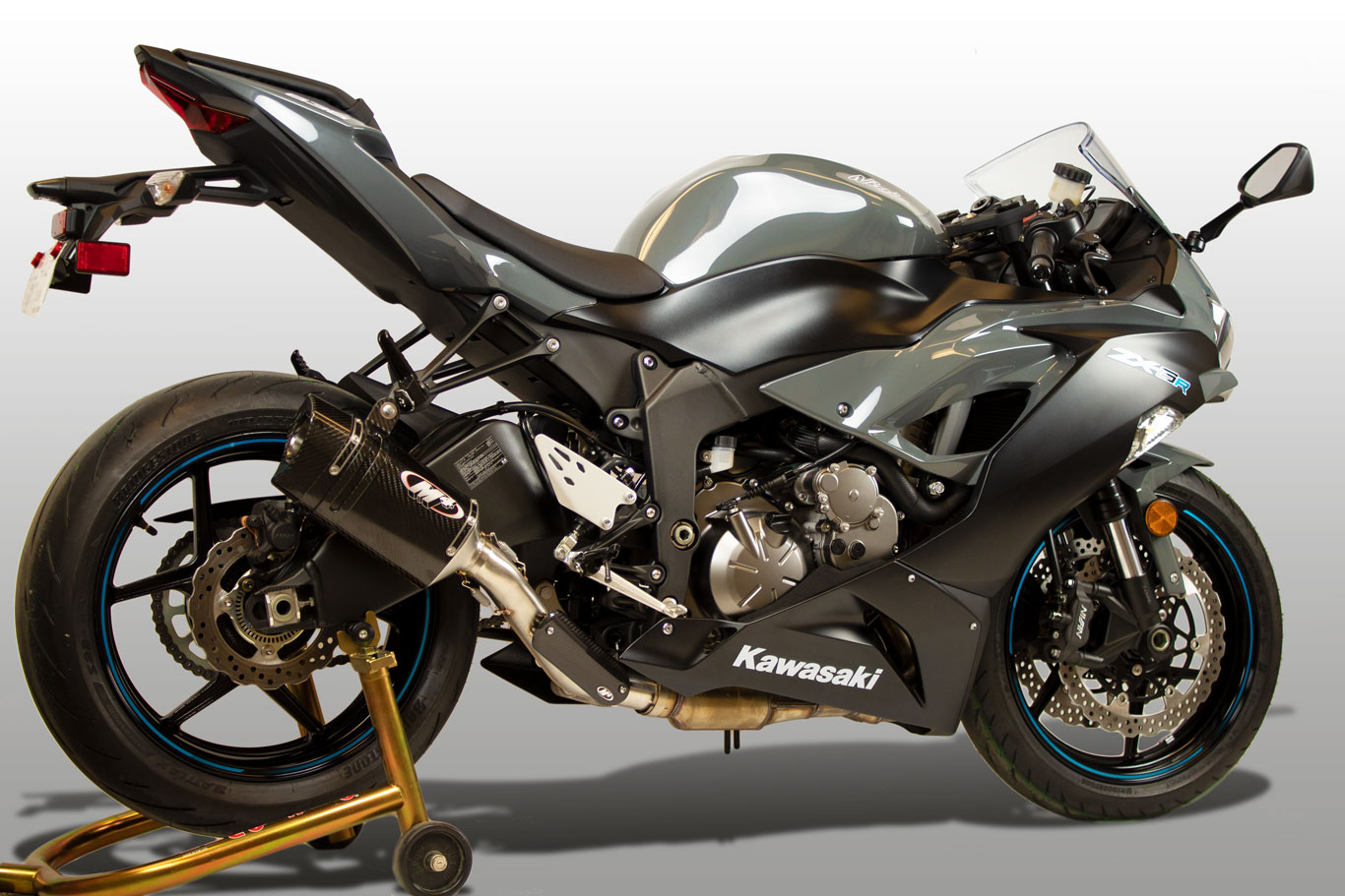 Tech 1 Carbon Fiber Slip On Exhaust - Image 3