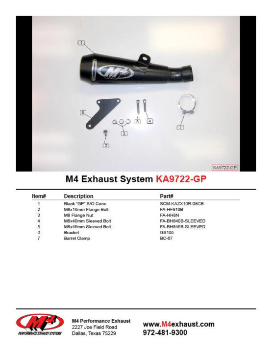 Black GP Slip On Exhaust - Image 4