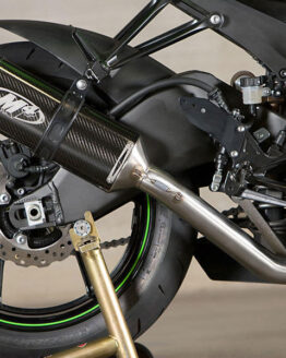 Race Mount Carbon Fiber Full Exhaust w/ Stainless Tubing