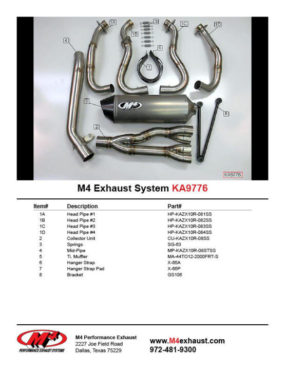 Race Mount Titanium Full Exhaust w/ Stainless Tubing - Image 4