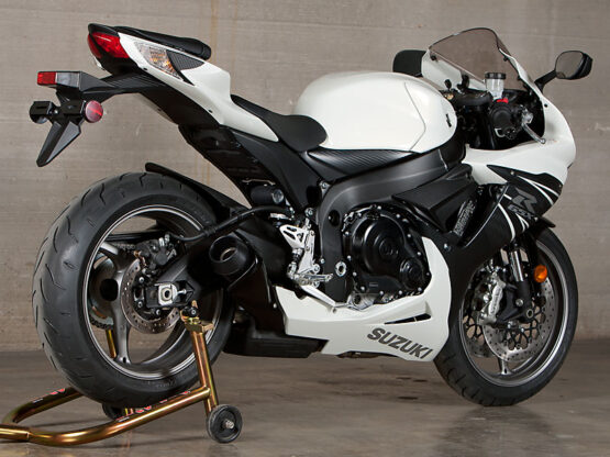 Black GP Slip On Exhaust w/ Carbon Fiber Heatshield - Image 6
