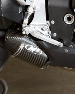 M4 Street Slayer Carbon Slip-On Exhaust Black Fits 06-07 GSXR600 GSXR750