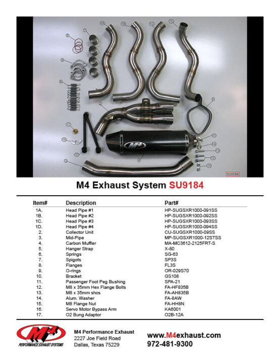 MC36 Carbon Fiber Full Exhaust - Image 4