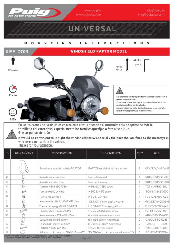 Black Universal Mount "Raptor" Windscreen - Image 3