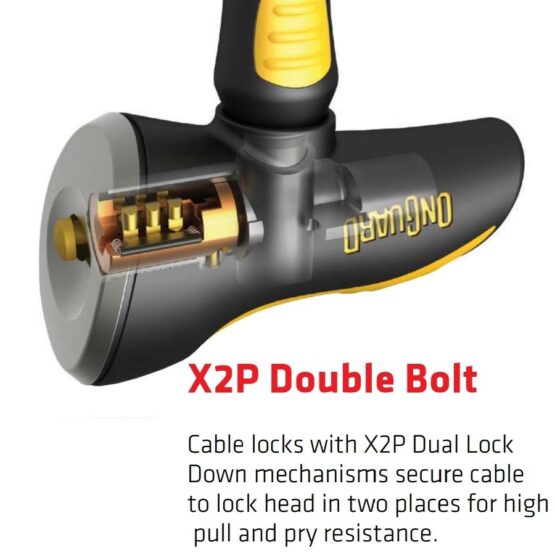 OnGuard Rottweiler 4' 25mm Armored Cable Lock for Motorcycle Scooter ATV Bicycle - Image 4