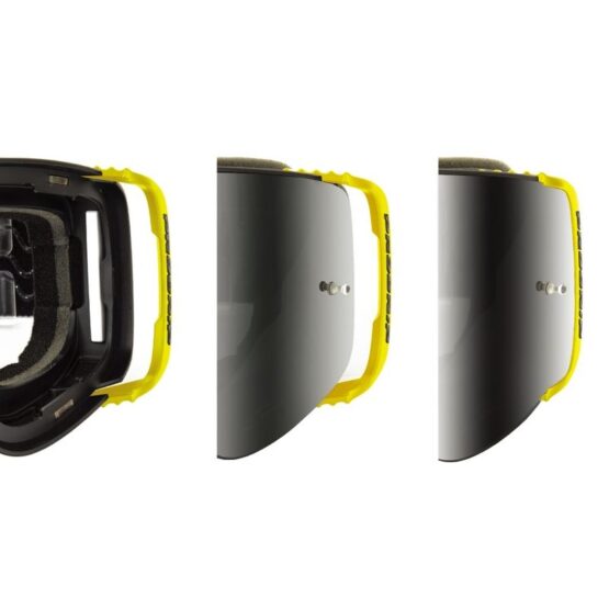 3206 Advanced MX Goggles - Black w/ Magnetic Yellow Iridium Lens - Image 3