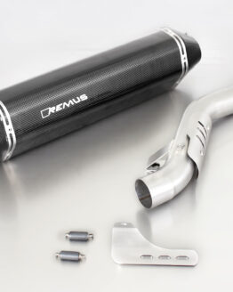 Remus Hexacone Carbon Fiber Slip-On Exhaust Black Fits 12-16 Triumph Trophy