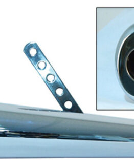 EMGO Roadhawk 50 Oval Chrome Slip-On Muffler Universal