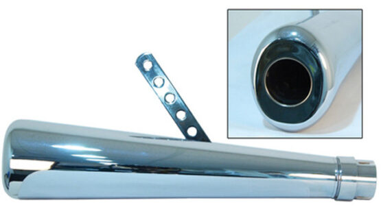 EMGO Roadhawk 50 Oval Chrome Slip-On Muffler Universal