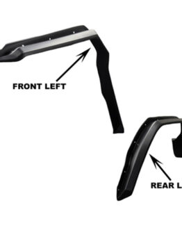 Direction 2 ATV Overfenders Polyethylene Black Set of 4