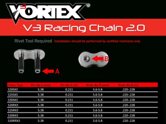520 RX3 Racing Chain Gold 108 Links - Image 4