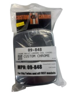 Chrome Bullet Louvers Coil Covers 1965-Up Big Twins FXST