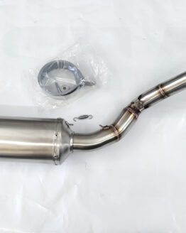Stainless Full Motorcycle Exhaust w/ Spark Arrestor