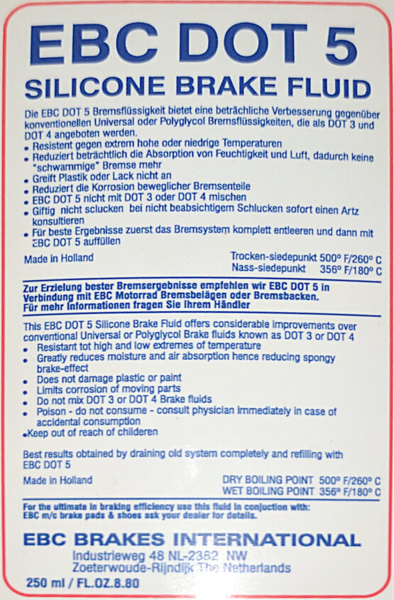 Premium DOT 5 Silicone Brake Fluid - 6 Pack - Image 2