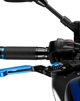 Puig Hi-Tech Extendable Folding Brake Lever Blue