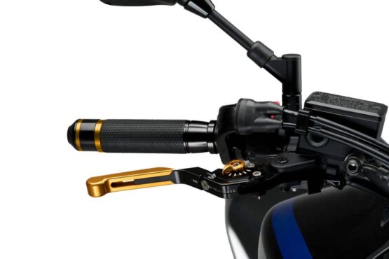 PUIG Hi-Tech Extendable Folding Brake Lever Gold