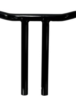 Black 12in. T Bar Bend 1 1/4in. Buffalo Bar Handlebar