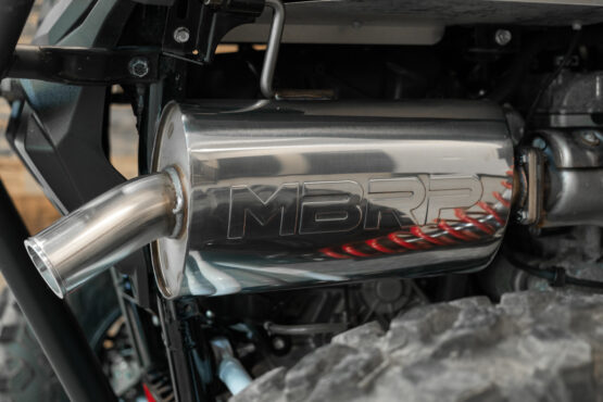MBRP Slip-On Exhaust Muffler Polished Stainless For Kawasaki KRX1000/KRX4